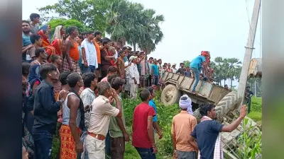 मधुबनी में अनियंत्रित ट्रैक्टर पलटा, सीट के नीचे दबकर चालक की मौत